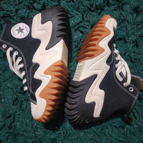 Converse Run Star Motion CX Black Gum Platform Shoes Womens Size 9 - Picture 3 of 8